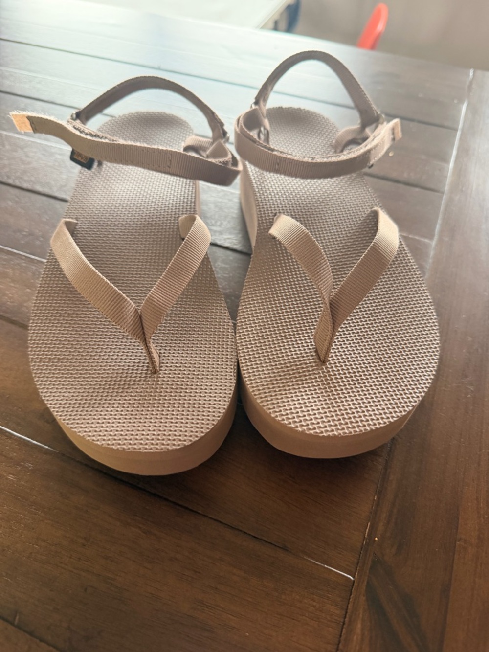 Teva Women's Platform Sandals in Light Tan